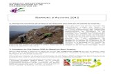 RAPPORT D CTIVITE 2013 - Vuache...RAPPORT D ’A CTIVITE 2013 Recherche d’indices de présence de Gélinotte des bois sur le massif du Vuache : Pour faire suite à la réunion annuelle