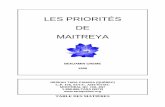 New LES PRIORITÉS DE MAITREYAtaraquebec.org/spirales/PrioritesdeMaitreya(Les).pdf · 2016. 4. 4. · les prioritÉs de maitreya benjamin creme 1995. rÉseau tara canada (quÉbec)