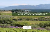 CHARTE PAYSAGÈRE ENVIRONNEMENTALE DES CÔTES DU … · d’une charte paysagère et environnementale. La charte a pour objet la meilleure connaissance des paysages viticoles et de