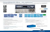 ENTRÉES SORTIES CARACTÉRISTIQUES · Services à distance Modularité additive SmartMatriX Ultra en bref Logiciel de contrôle à distance en ligne (Web RCS) ... OPT-SPS : Alimentation