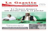 La Gazettelagazettedescomores.com/assets/pdfs/Lagazette_3558.pdf · 2020. 1. 17. · par Bernard Makuza, ancien pre-mier ministre et ancien président du Senat de la République du