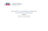 Rapport trimestriel T3 2018 - Jean Coutu...INSTRUMENTS FINANCIERS ET ARRANGEMENTS HORS BILAN ... 79,9 millions de dollars pour le trimestre terminé le 26 novembre 2016. La contribution