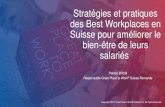 Stratégies et pratiques des Best Workplaces en Suisse pour ... · Le mérite de chacun est reconnu au sein de l'entreprise. 47% 73% Employés se sentent plus reconnus Nos dirigeants