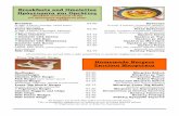 Breakfasts and Omelettes Πρόγευματα και Ομελέτες · (μανιτάρια, πιπέρι πράσινο, τυρί, κρεμμύδια, σιταριπούλα και