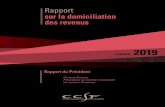 Rapport sur la domiciliation des revenus - Banque de France · autre condition au regard duquel l’avantage est établi ... 6 En annexe VII, l’article 71 – XIV du projet de loi.