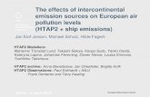 The effects of intercontinental emission sources on ... · international shipping, by at least 40% by 2030, pursuing efforts towards 70% by 2050, compared to 2008; and GHG emissions