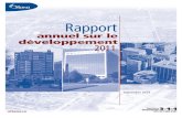Rapport annuel sur le développement 2011...RAPPORT ANNUEL SUR LE DÉVELOPPEMENT 2011 Section Page TABLE DES MATIÈRES Points saillants ..... v 1. Schéma de la 2. Population .....