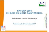 NATURA 2000 EN BAIE DU MONT SAINT-MICHEL...bien « le Mont Saint-Michel et sa baie » en tant que patrimoine mondial au titre de l’UNESCO Document d’objectifs (DocOb) opérationnel