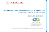 Version pour étudiants - McGill University · Politique pour stage incomplet 31 Difficultés en lien avec la supervision 31 Protocole pour performance marginale dans un stage 32