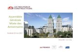 Assemblée Générale Mixte des Actionnaires€¦ · Montpellier (34) – Green Garden 2 319 1 660. Résidentiel –Développement Les Nouveaux Constructeurs en France Portefeuille