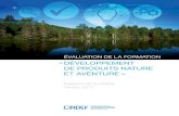 ÉVALUATION DE LA FORMATION€¦ · Dans un tel contexte, le CQRHT et ses partenaires Aventure Écotourisme Québec, la Fédération des pourvoiries du Québec et Tourisme Autochtone