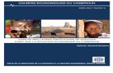 CAHIERS ÉCONOMIQUES DU CAMEROUN · 2011. 7. 18. · Les Cahiers économiques visent à partager les connaissances et susciter un dialogue entre ceux qui cherchent à améliorer la