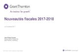 Nouveautés fiscales 2017-2018 - aleba.lu · © 2017 Grant Thornton Luxembourg. All rights reserved. Jean-Philippe Franssen Partner Payroll & Personal Tax Grant Thornton, Luxembourg