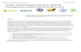 Note d»information Inter Agence 31 mai 2012 Crise ......Crise alimentaire dans le Sahel Cinq étapes pour rompre le cycle de la faim en 2012 POSCAO-AC « La question n’est pas de