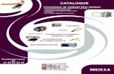CATALOGUE - ABSYS S.A. · - 12 - 12 - 16 - 13 - 12 - 14 - 13 - 15 - 12 - 14 - 15 / 16-> Composants passifs ... (SM, SM & MM, et SM filtré à 1650nm) le mini OTDR Kingfisher s’adapte