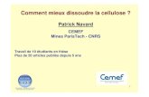 CEMEF Mines ParisTech - CNRS · Mines ParisTech - CNRS. Travail de 10 étudiants en thèse. Plus de 20 articles publiés depuis 5 ans. 2 Plan de l’exposé ...