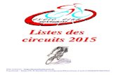 Listes des circuits 2015 - Overblogdata.over-blog-kiwi.com/1/36/46/08/20141231/ob_60... · Saint Cado - Belz - Ploëmel - Mendon - Landaul - Pluvigner - Landévant - Brandérion -