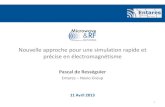 Pascal de Rességuier - RF & Microwave · 2013. 6. 5. · 11 Avril 2013 1 • ENTARES PME ... –A-SEAD Programme RAPID 2010-2011 Méthodes ACA de modélisation et Simulation Electromagnétique,
