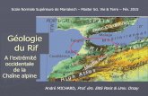 Géologie du Rif - ENS MARRAKECHens-marrakech.ac.ma/wp-content/uploads/2019/02/GeoRif...Maroc, vol. 1, 2011) Les zones structurales majeures D’après Suter, 1980 et Chalouan et al.,