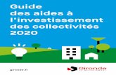 Guide des aides à l’investissement - Gironde.FR · Création : 1 500 €/m3 si réservoir sur tour 1 200 €/m3 si réservoir au sol Réhabilitation : 200 000 € / ouvrage Interconnexion