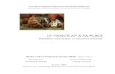 LE HANDICAP A SA PLACE - P3RISp3ris.com/wp-content/uploads/2013/02/WEISLO.pdf · entre les hommes et délimitent les modalités du vivre ensemble. La réalité du handicap, au-delà
