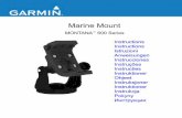 Marine Mount - static.garmin.com€¦ · Montana 600 Series Marine Mount Instructions 5 2. Adjust the cradle angle, and tighten the long mounting knob until the cradle is snug. 3.