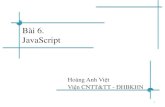 Bài 6. JavaScript · Các thành phần cơ bản •5. Cấu trúc điều khiển •6. Xử lý sự kiện với JavaScript •7. Một số đối tượng trong JavaScript