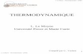 Cours de thermodynamique année 2004-2005 - CP2 Gaëlle ...luis.lemoyne.free.fr/coursthermo.pdf · Niveau microscopique : variation de l’énergie de toutes ou d’une partie des