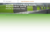 September 2010 Just Released New Books · faciale et plastique de la face Il s’agit du seul ouvrage de techniques chirurgicales faciales en langue française écrit par les enseignants
