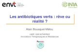 Les antibiotiques verts : rêve ou réalitédriaaf.ile-de-france.agriculture.gouv.fr/IMG/pdf/6_-_Alain_BOUSQUET... · Flore commensale (gènes de résistance) Comment réduire la