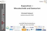 Exposition – Messtechnik und Szenarien€¦ · Exposition – Messtechnik und Szenarien . Christof Asbach (stellvertretend für AP2) nanoGEM Abschlusskonferenz . Berlin, 12. & 13.