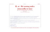 86e année N° 2 2018 Le français modernenahon.p.free.fr/FM2018.pdf · 86e année N° 2 2018 Le français moderne Revue de linguistique française Directeur Jean-Marie Klinkenberg