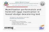 Humification performance and helminth eggs inactivation in ... · feacal sludge dewatering bed. PhD Student: El hadji Mamadou Sonko (MSc.) ElhadjiMamadou.Sonko@eawag.ch. PhD commitee: