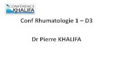 Conf Rhumatologie 1 Dr Pierre KHALIFA€¦ · A. une périarthrite scapulo-humérale par tendinite du supra-épineux B. une périarthrite scapulo-huméale pa tendinite de linfa -épineux