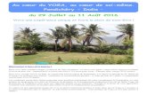 Au cœur du YOGA, au cœur de soi-même. Pondichéry - India ... · d’avion au plus vite : Aujourd’hui j’ai relevé une offre à 715 €uros pour Lyon – Chennai aller- retour
