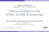 HTML 5/CSS 3/Javascript beurton/Enseignement/PI/CSS-en.pdf · PDF file CSS Dé nition (CSS) CSS( Cascading Style Sheets , isa language allowing description of HTML page presentation.