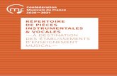 RÉPERTOIRE DE PIÈCES INSTRUMENTALES & VOCALES —À ... · Prélude n° 4 op. 23 en Ré Maj. ext. de "Préludes" Rachmaninoff Sergueï Boosey & Hawkes / Préludes 1 et 3 dans "3