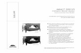 Jøtul F 500 V3 · votre revendeur et sur le site www. jotul.ca. F 500 V3 Oslo 4 / 20 2 Table of Contents Combustion Specifications, ... the exhaust gas water vapor is accounted for.
