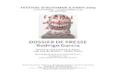 DP09 Rodrigo Garcia - Festival d'Automne à Paris · Rodrigo Garcia est l’auteur de nombreuses pièces dont il assure le plus souvent la mise en scène : Acera Derecha en 1989,