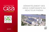 DÉMANTÈLEMENT DES GROS COMPOSANTS DU RÉACTEUR … · Ü Phénix se situe sur le site CEA de Marcoule dans le sud de la France. Contexte Ü Phénix est un Réacteur à Neutron Rapide