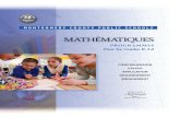 MATHÉMATIQUES - montgomeryschoolsmd.org · ¾ Objectifs du Programme de Mathématiques du Curriculum 2.0 Les attentes plus élevées des Normes de Bases Communes de l’État (Common