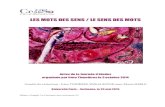 LES MOTS DES SENS / LE SENS DES MOTSlettres.sorbonne-universite.fr/sites/default/files/media/2020-05/actes... · Le silence de la forêt Le cas -ii- celui du SN Le silence du moteur