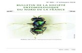 BULLETIN DE LA SOCIÉTÉ ENTOMOLOGIQUE DU NORD DE LA …sapoll.eu/wp-content/uploads/2018/11/Bulletin-SENF-368.pdf · Société entomologique du Nord de la France (S. E. N. F.) fondée