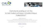Comment pratiquer et lire le test tuberculinique intradermique … · 2016. 10. 12. · TUBERTEST° = test de Mantoux = mélange d’antigènes de différentes souches de Mycobacterium