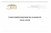New PLAN D’AMÉLIORATION DE LA QUALITÉ - Manoir Soleil · 2019. 6. 4. · PLAN ’AMÉLIORATION LA QUALITÉ 2019-2020 2 Plan d’amélioration de la qualité 2019-2020 Le plan