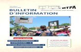 14e édition- Septembre 2018 BULLETIN ’INORMATION · Suivez-nous: et Facebook 1 BULLETIN ’INORMATION 14e édition- Septembre 2018 LE MTPA EN BREF Le Mouvement pour un transport