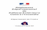 Services D’Incendie et de Secours de l'Indre - Règlement … · 2018. 5. 23. · être complémentaire du schéma départemental d’analyse et de couverture des risques (SDACR)