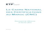 LE CADRE NATIONAL - Europa · 2018. 6. 29. · l’élaboration du Cadre Européen des Certifications (CEC)2, qui y constitue un cadre de référence. ... compétences relatifs à