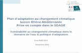Plan d’adaptation au changement climatique bassin Rhône ...garonne.oieau.fr/IMG/pdf/Mr_FAYEIN_TR1.pdf · Disponibilité de la ressource en eau Agriculture et bilan hydrique des