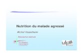 nutrition de l agresse - JLAR agresse.pdf · Glutamine et ALI au cours du sepsis; expression des heat shock protein. Model de rat septique • Ligature cæcale et ponction septique
